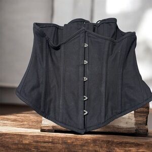Black Corset, Orchard Cinched Corset, Waist Trainer, Professional Corset, 28